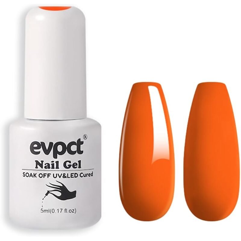 Esmalte de uñas de gel naranja para arte de uñas con luz UV