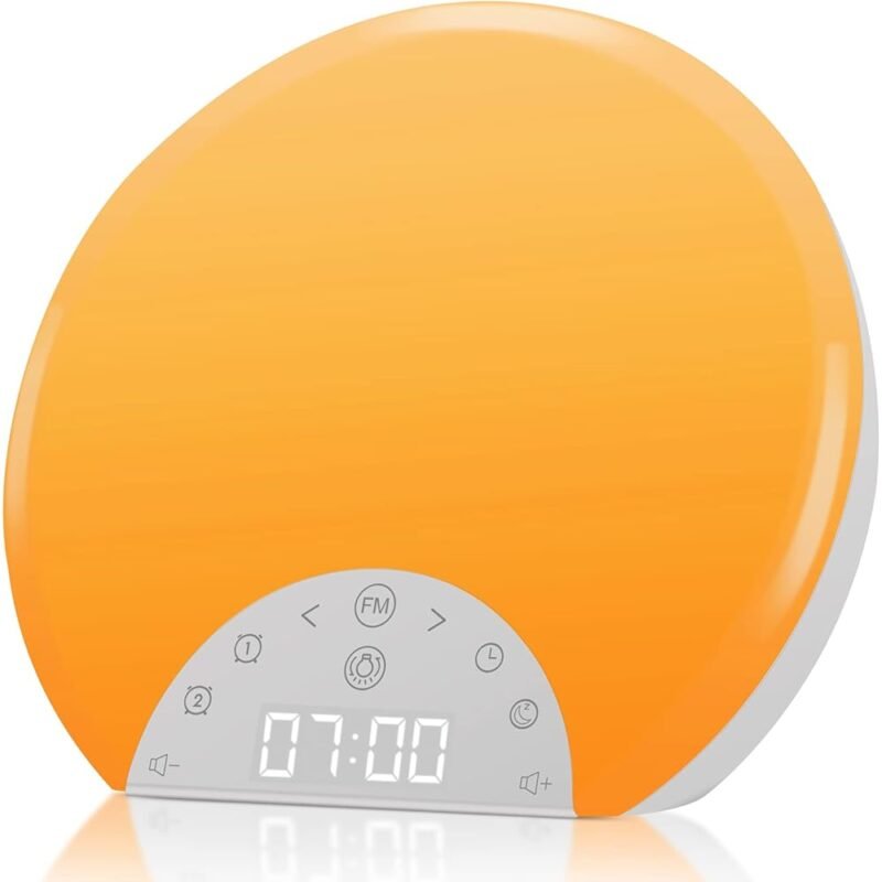 Reloj Despertador con Luz de Amanecer para Niños y Adultos