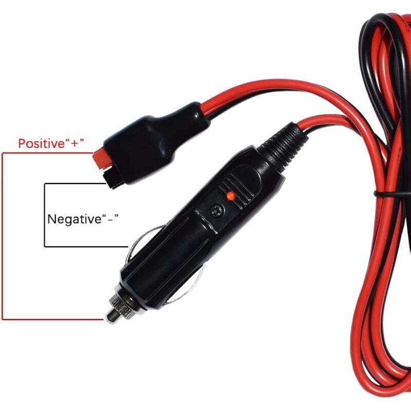 LIXINTIAN Enchufe para Encendedor de Cigarrillos de Coche 15A y Cable de Extensión 3.3 ft - Imagen 6