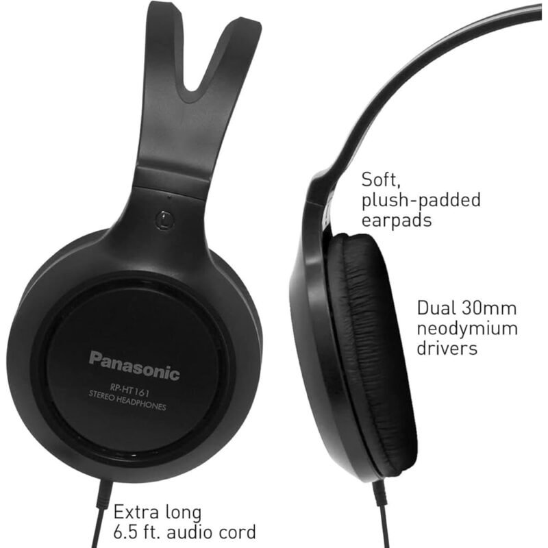 Auriculares de diadema Panasonic con puerto XBS sobre las orejas Negro - Imagen 3