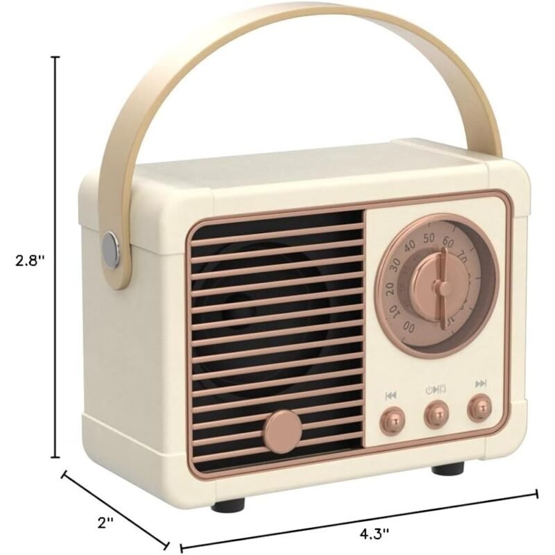 Baolira Altavoz Bluetooth Retro Mini Altavoz Inalámbrico - Imagen 10