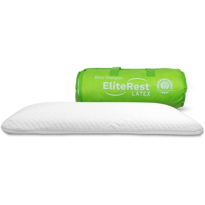 Elite Rest Slim Sleeper Almohada de Espuma Natural de Látex