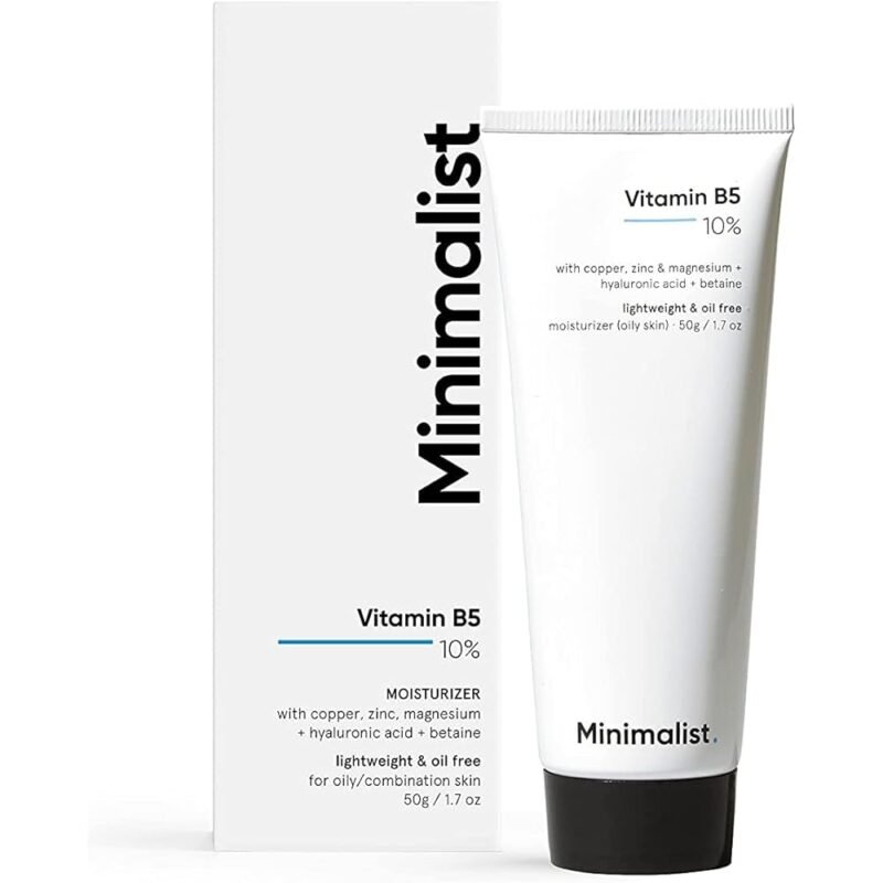 Minimalist Hidratante Facial 10% de Vitamina B5 para Piel Grasa y Propensa al Acné