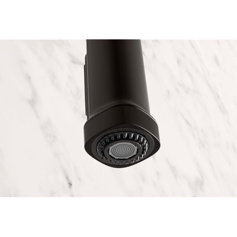 Kohler R22153-SD-BL Rune Grifo de Cocina con Pulverizador Desplegable Negro Mate - Imagen 7