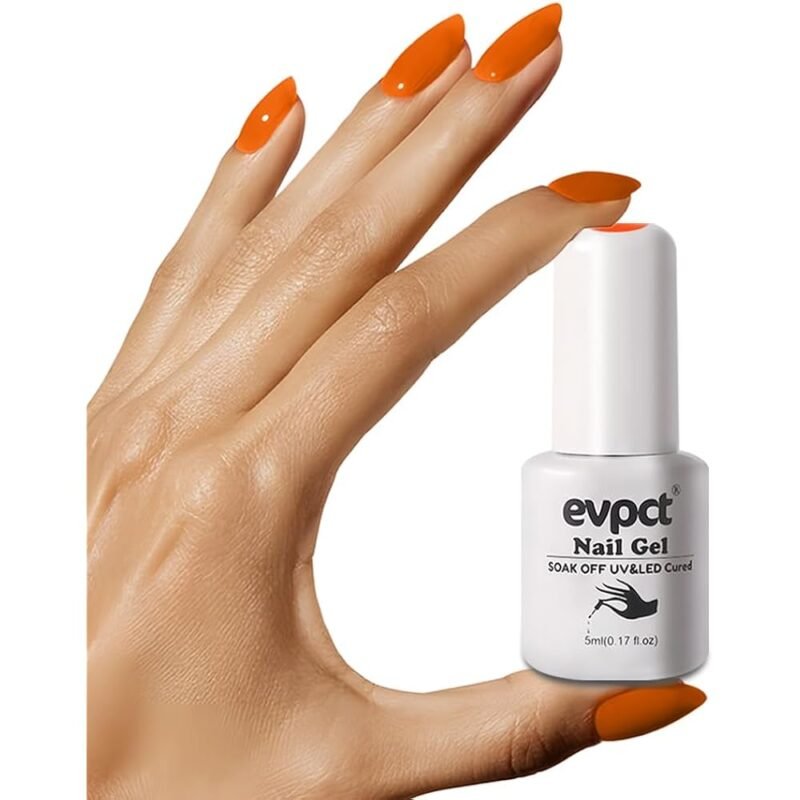 Esmalte de uñas de gel naranja para arte de uñas con luz UV - Imagen 5