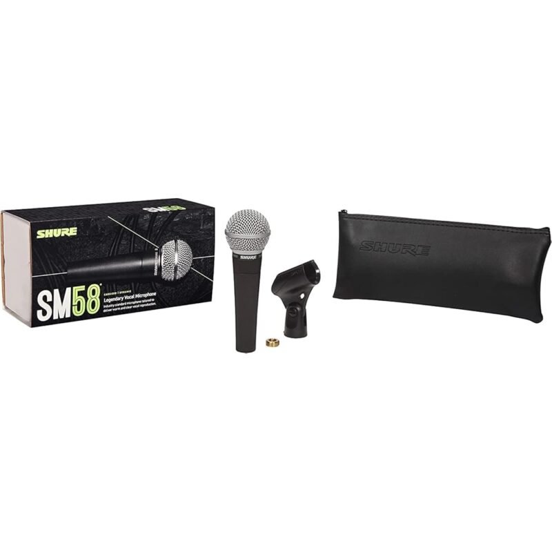 Micrófono SHURE SM58-LC Negro Rendimiento Vocal Excepcional - Imagen 2