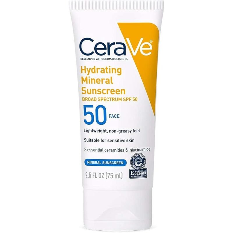 CeraVe Protector Solar Mineral SPF 50 para Cara con Ácido Hialurónico - Imagen 10