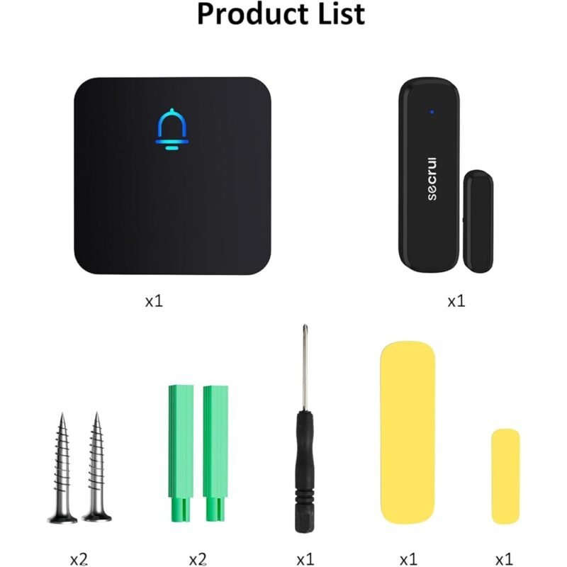 SECRUI Campanilla de puerta inalámbrica para hogar y negocios - Imagen 7