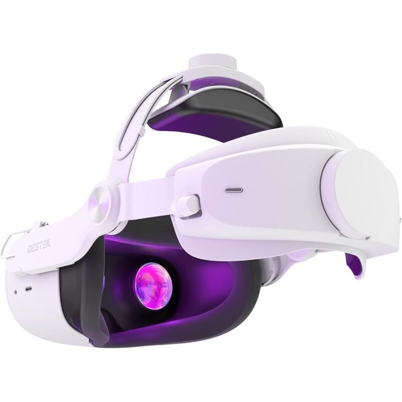 DESTEK QH1 Correa de Cabeza sin Presión Compatible con Meta Oculus Quest 2