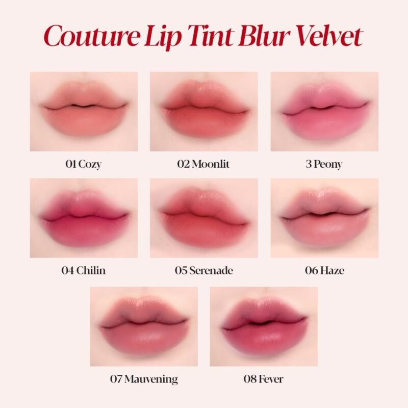 Espoir Couture Lip Tint Blur Velvet #5 Serenade Tinte Labial Larga Duración - Imagen 6