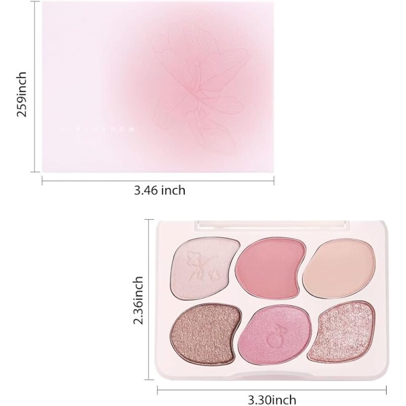 CAKAILA Paleta de Sombra de Ojos Altamente Pigmentada con Espejo - Imagen 6