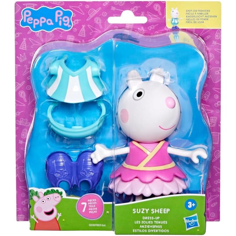 Peppa Pig Suzy Sheep Figura con 6 Accesorios de Moda para Niños - Imagen 2