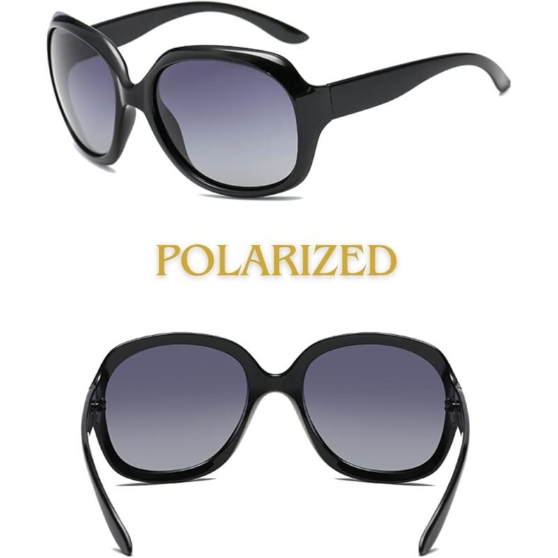 Gafas de Sol Polarizadas UV400 Negras para Protección Total - Imagen 2