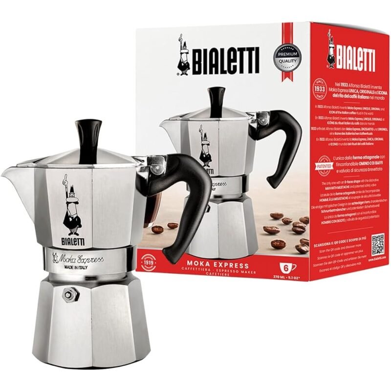 Bialetti Cafetera Espresso Moka Express Original Italiana