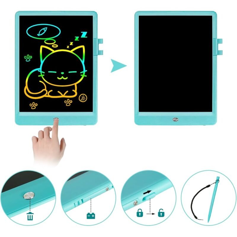 NECHOUZHLI Tablet de Escritura LCD 10 Pulgadas para Niños - Imagen 3