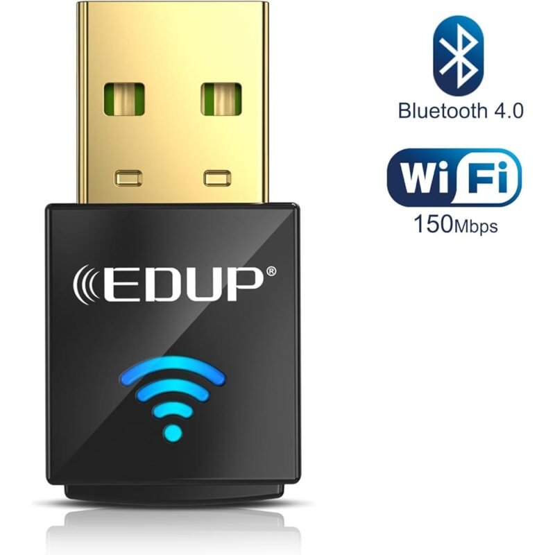 EDUP Adaptador USB Bluetooth WiFi Inalámbrico para PC y Laptop - Imagen 2