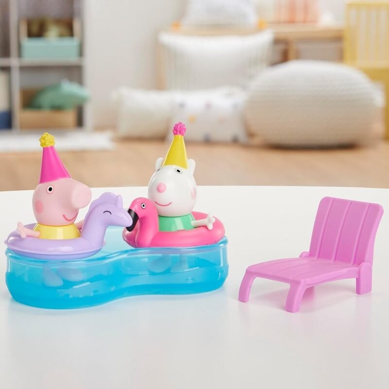 Peppa Pig Peppa's Pool Party Playset con 2 figuras y 4 accesorios - Imagen 7