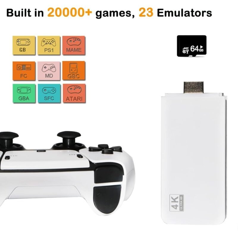 Consola de Juegos Retro Plug and Play con Más de 20000 Juegos y Salida HDMI 4K - Imagen 2