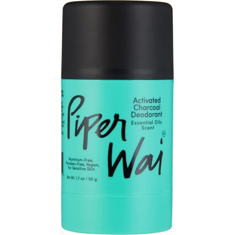 PiperWai Desodorante natural con carbón activado para protección 24 horas