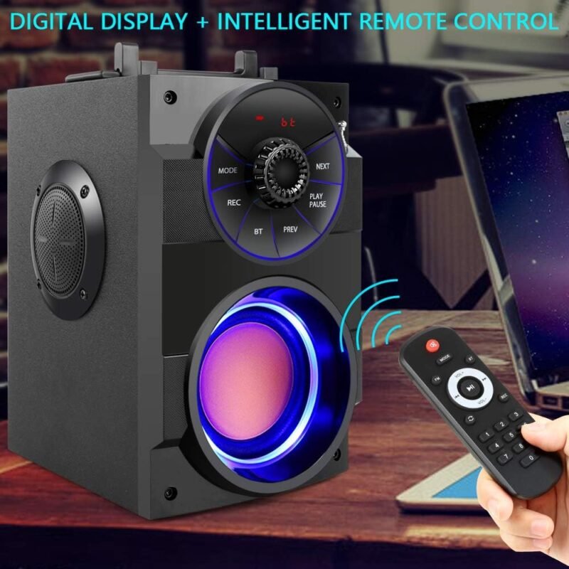 TAMPROAD Altavoz Bluetooth Inalámbrico Portátil de 11 W con Subwoofer - Imagen 6