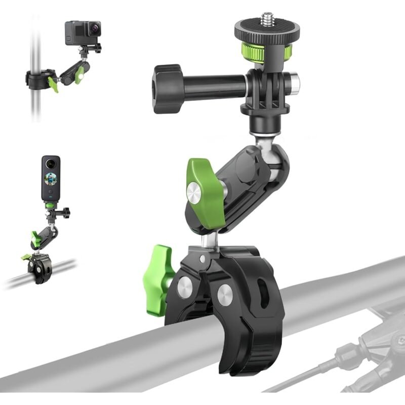 HEMMOTOP Soporte de Motocicleta para GoPro y Cámaras de Acción