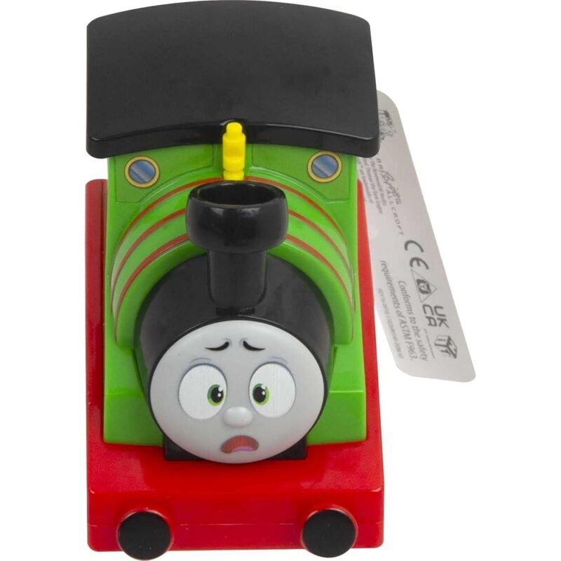 Thomas y Friends Tren de juguete Press 'n Go Stunt Percy Engine para niños - Imagen 6