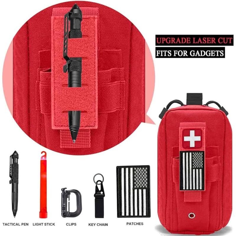 VIIDOO Ifak Med Trauma Kit Táctico de Primeros Auxilios para Emergencias - Imagen 7