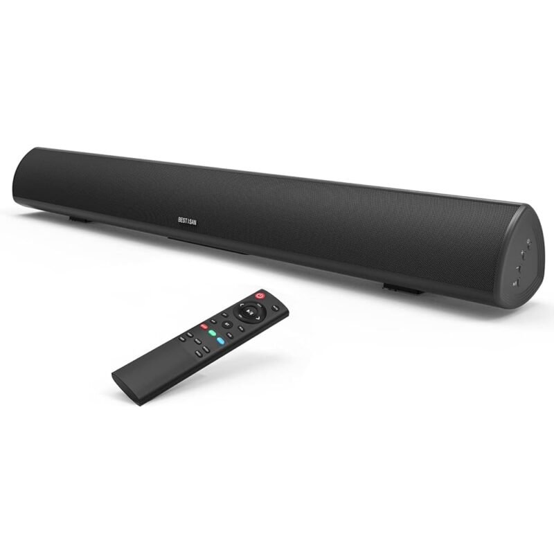 BYL Barra de sonido con cable y Bluetooth 5.0 para TV 71 cm - Imagen 4