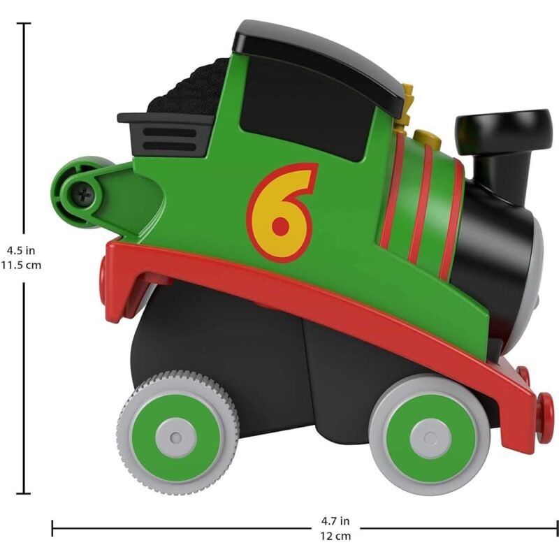 Thomas y Friends Tren de juguete Press 'n Go Stunt Percy Engine para niños - Imagen 4