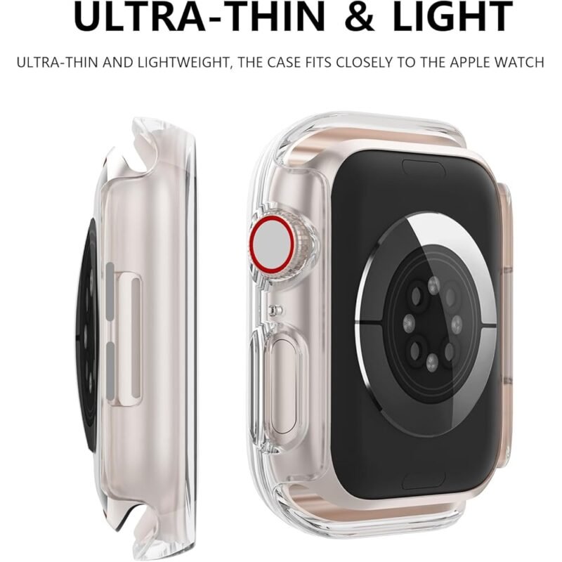 Piankeago Paquete de 3 Fundas para Apple Watch Series 4 5 6 SE 1.575 pulgadas - Imagen 4