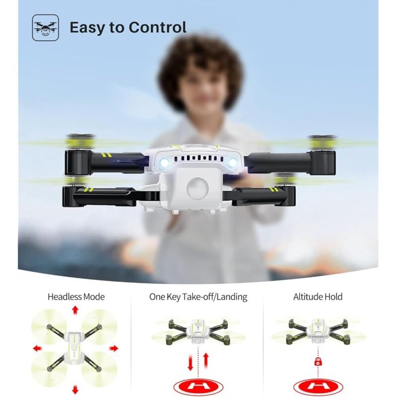 SYMA Mini dron plegable para niños y adultos con retención de altitud - Imagen 2