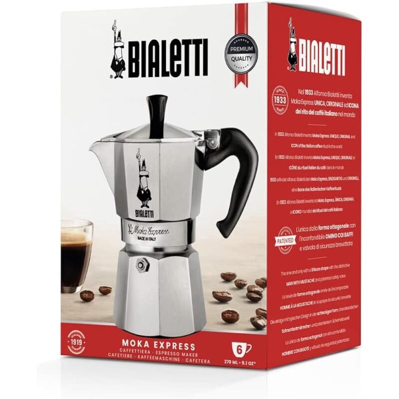 Bialetti Cafetera Espresso Moka Express Original Italiana - Imagen 5