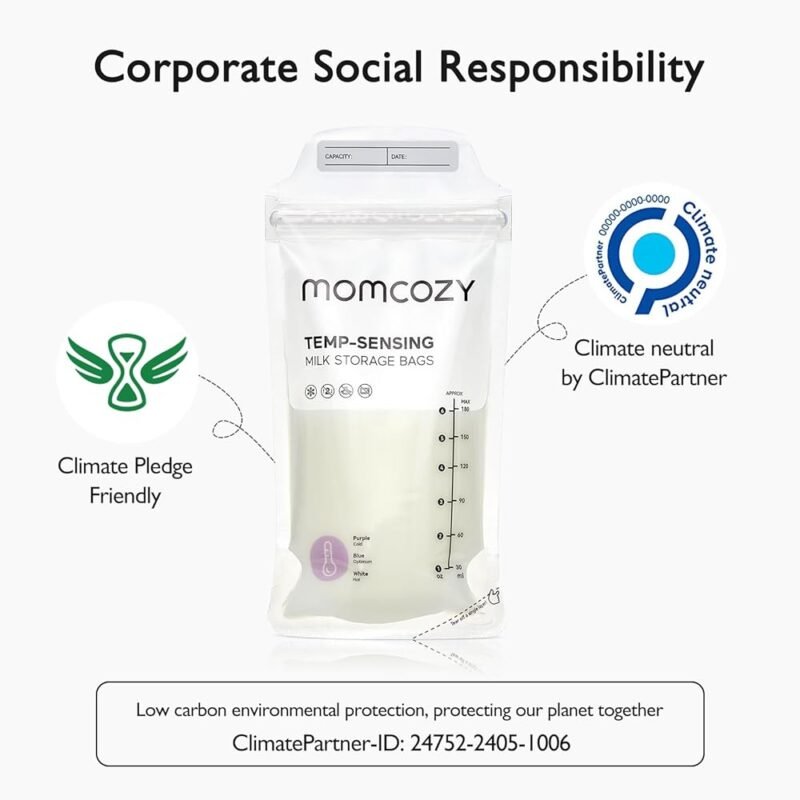 Momcozy Bolsas de Almacenamiento de Leche Materna con Detección de Temperatura - Imagen 7