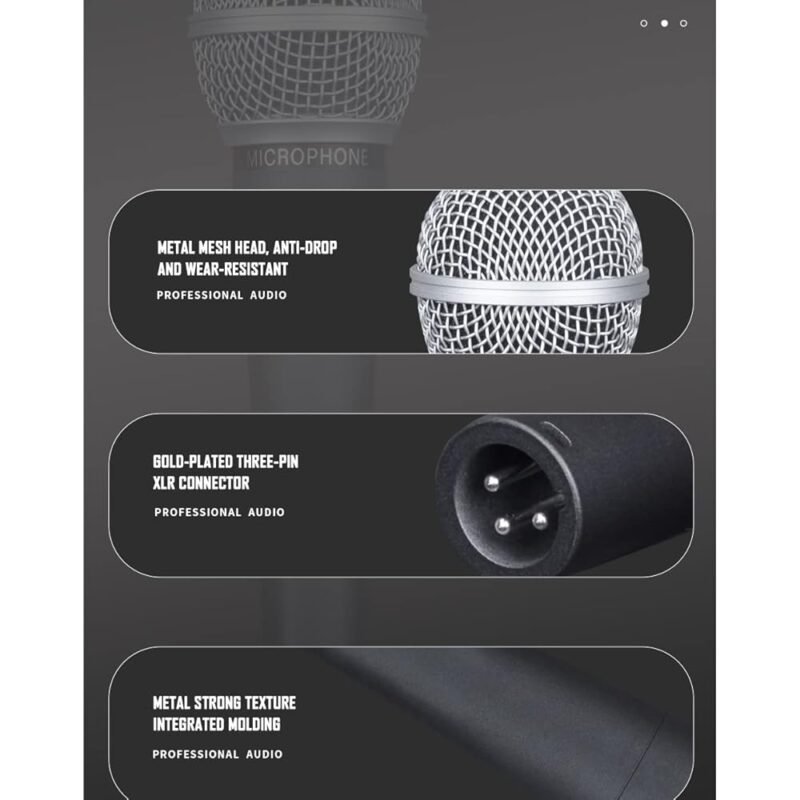 Weymic WM58 Micrófono Vocal Dinámico Estilo Clásico Sonido Limpio - Imagen 6