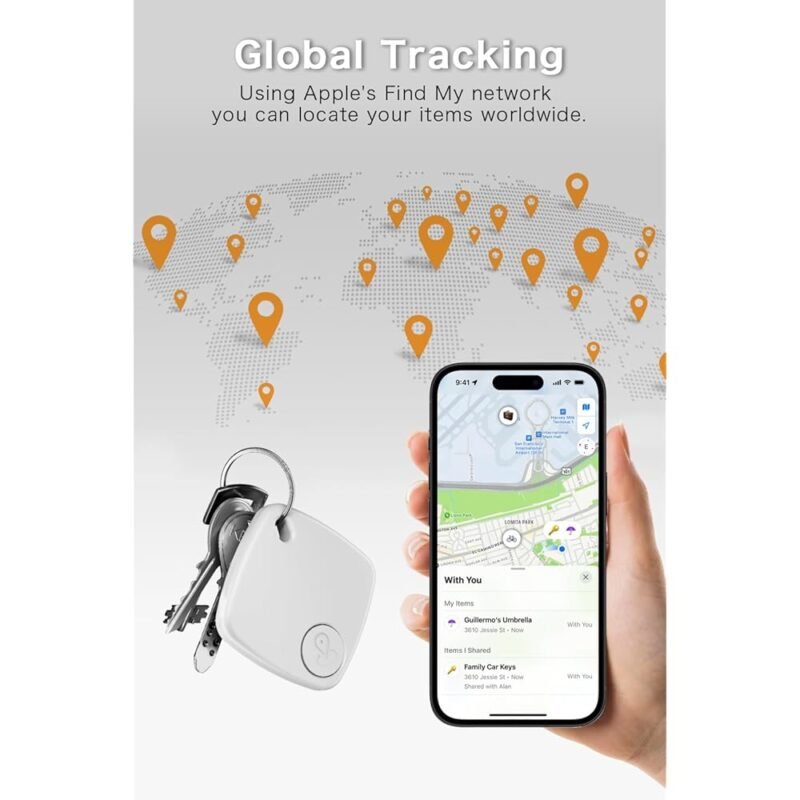 Novzix Rastreador de llaves compatible con Apple Find My - Imagen 2