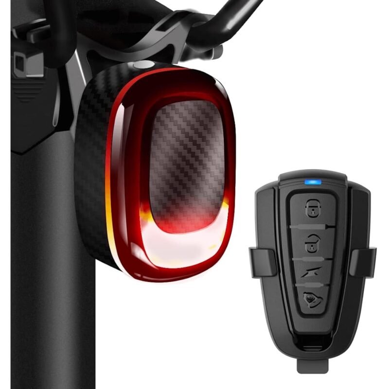 Luz Trasera de Bicicleta PADONOW con Alarma y Control Remoto