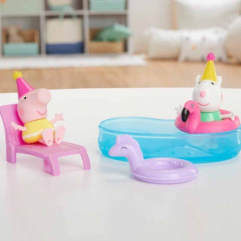 Peppa Pig Peppa's Pool Party Playset con 2 figuras y 4 accesorios - Imagen 8