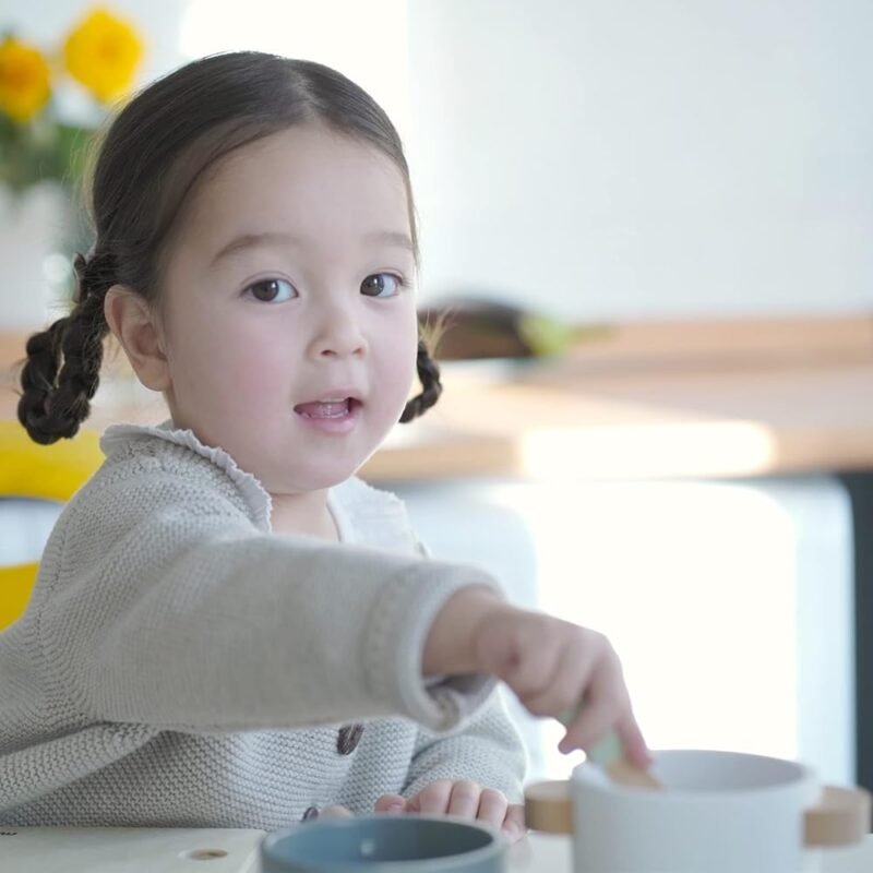 Juego de comida de madera para niños con cesta de almacenamiento 42 piezas - Imagen 2