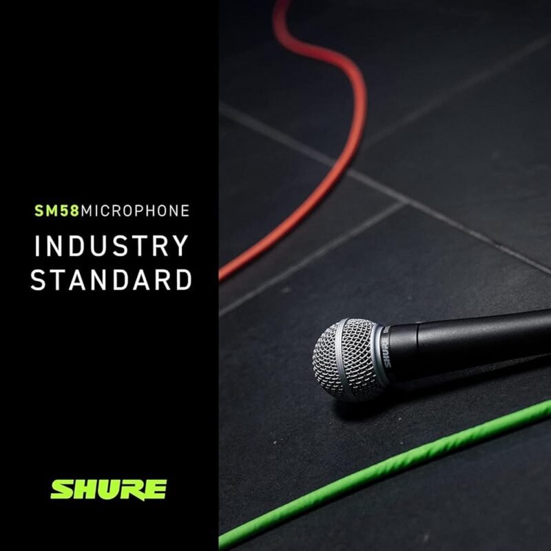 Micrófono SHURE SM58-LC Negro Rendimiento Vocal Excepcional - Imagen 7