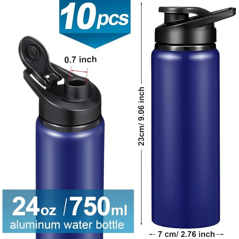 CHENGU Botellas de Agua de Aluminio de 24 Onzas Reutilizables - Imagen 2