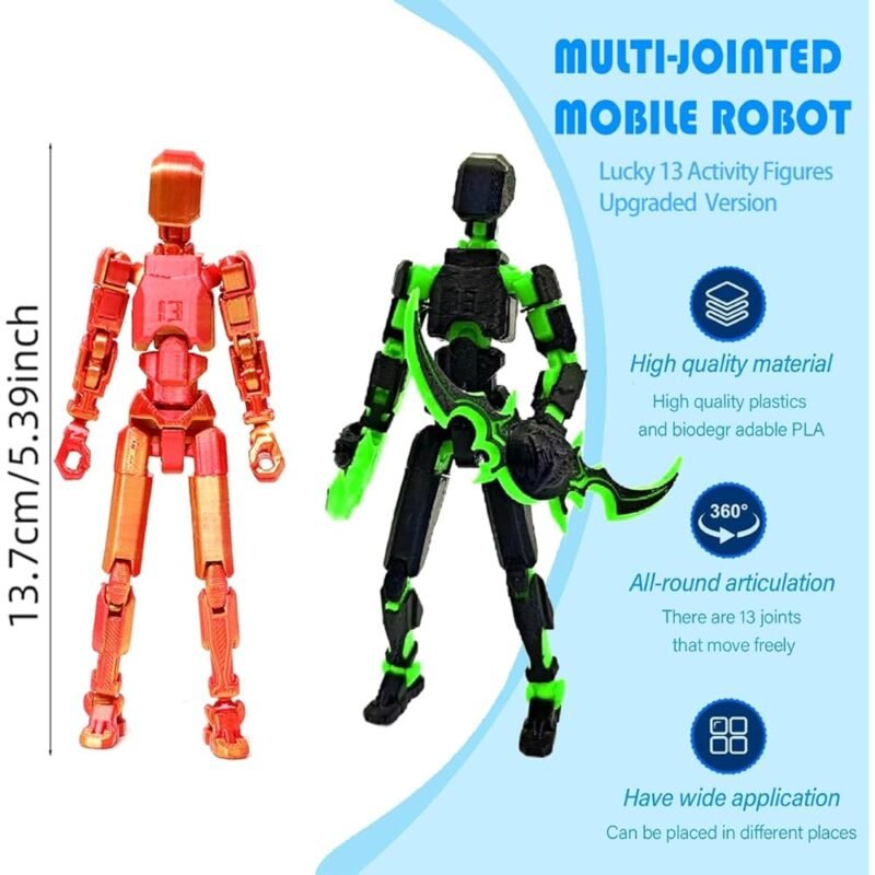 Juego de Figuras de Acción Titan 13 Robot Móvil Multiarticulado - Imagen 3