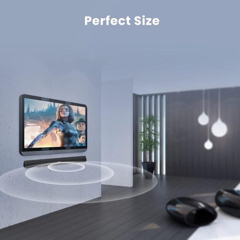 BYL Barra de sonido con cable y Bluetooth 5.0 para TV 71 cm - Imagen 7