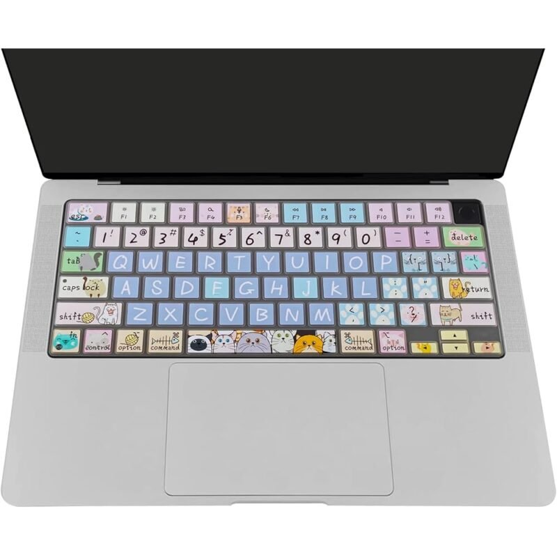 WSLUCKO Funda de teclado para MacBook Pro y Air 2021-2024 14 y 16 pulgadas - Imagen 7