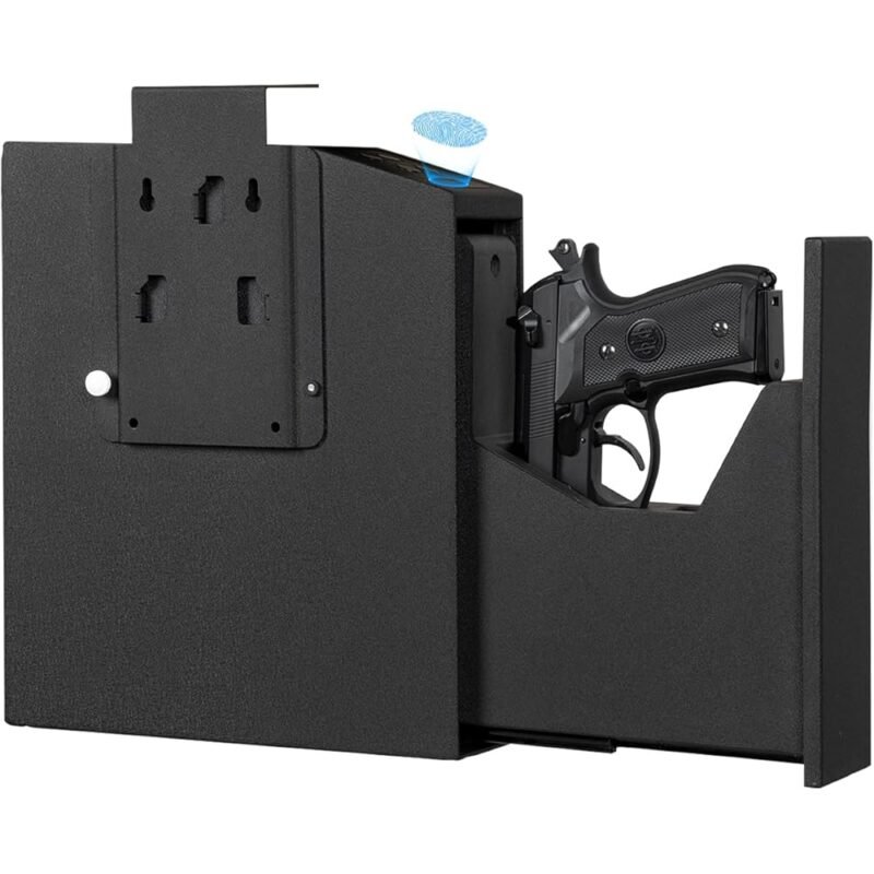 Caja de Seguridad Biométrica para Pistolas con Huellas Dactilares