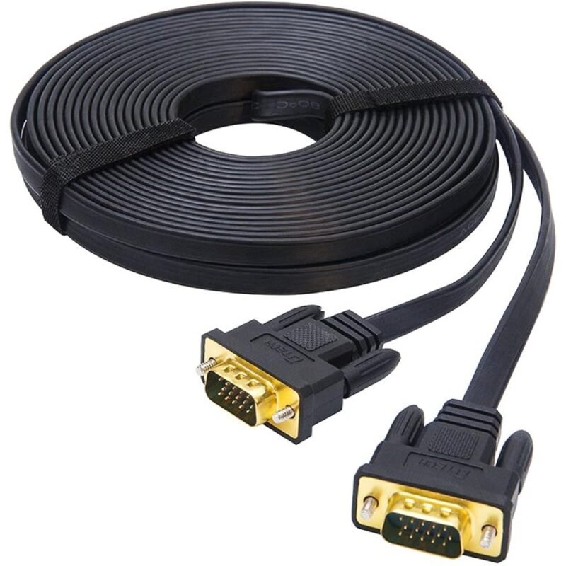 DTech Cable VGA 32.8 ft Ultra Delgado Conector Macho a Macho