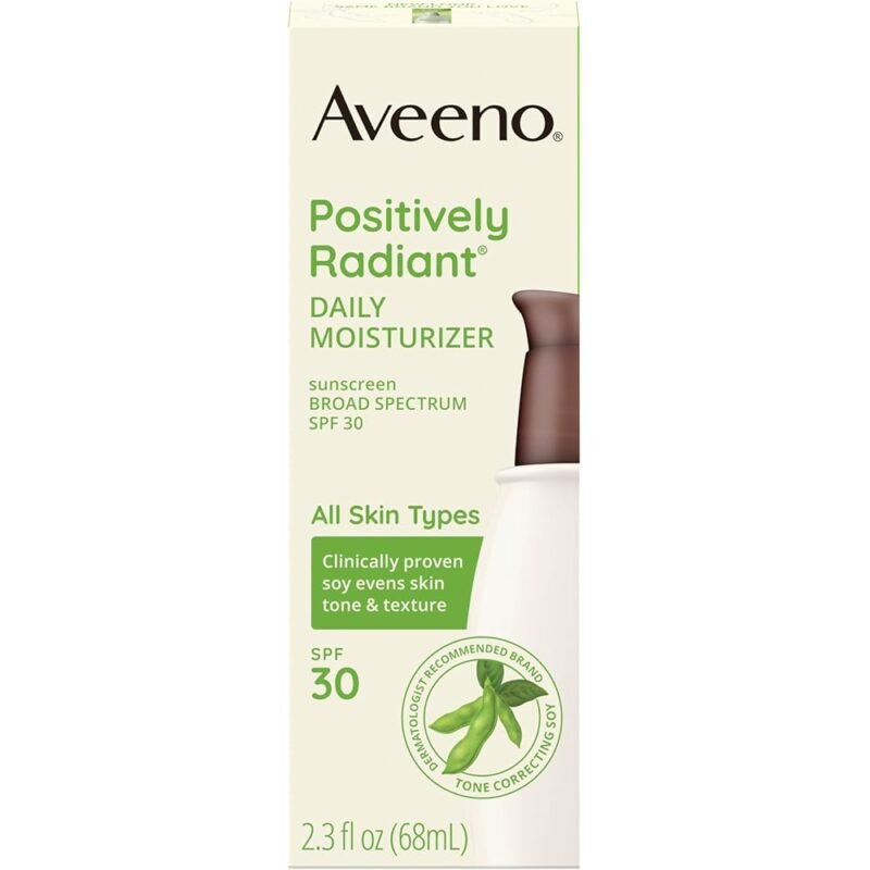 Aveeno Hidratante Facial Positivamente Radiante con Protector Solar SPF 30 - Imagen 3