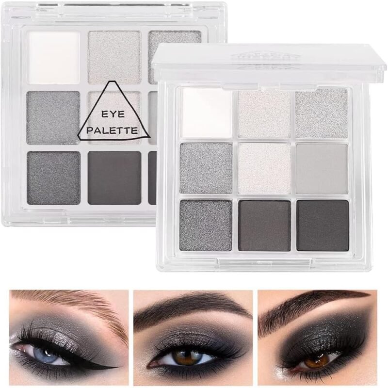 Paleta de maquillaje de ojos AMY'S DIARY con purpurina y tonos fríos - Imagen 6