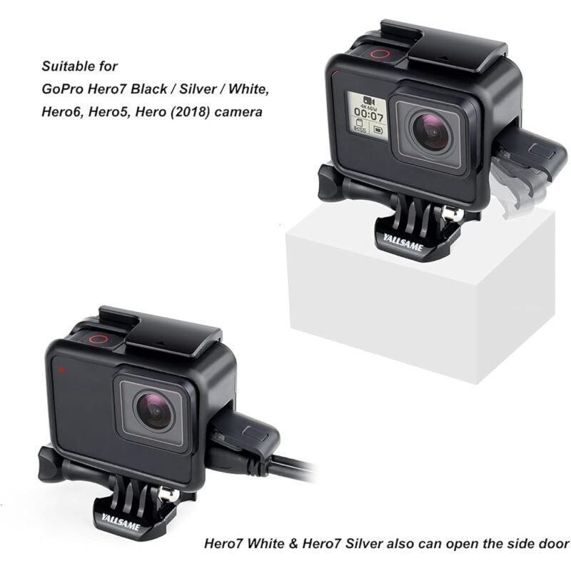 YALLSAME Funda Compatible con GoPro Hero 5 6 7 Marco Protector - Imagen 3