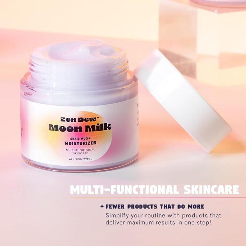 Zen Dew Moon Milk Glow Cream Crema Hidratante Mucina de Caracol - Imagen 8