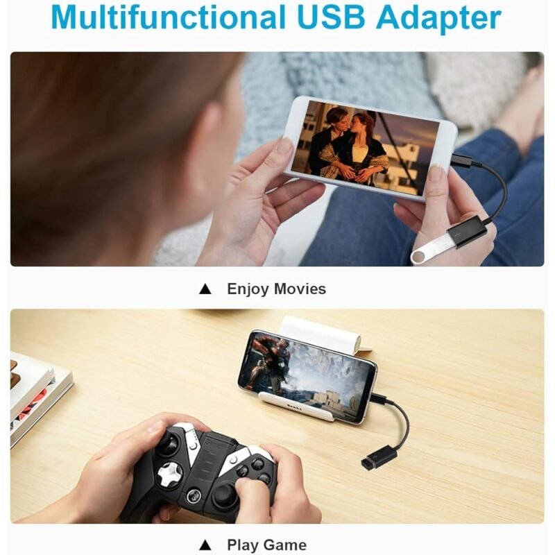 FLEAVER Adaptador USB C a USB 2 unidades para iPhone 15 Pro Max iPad y MacBook - Imagen 5